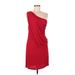 Haute Hippie Cocktail Dress: Red Solid Dresses - Women's Size Medium