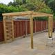 Wooden Garden Pergola Outdoor Gazebo - 2.4M Width Panel Design