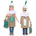 Dress Up America Kaffee Kinder Kostüm - Süßer Cappuccino/Frappuccino/Latte Dress-Up für Jungen und Mädchen