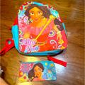 Disney Accessories | Elena Of Avalor Girls My Time Backpack Bookbag With Pencil Case | Color: Blue/Red | Size: Osg