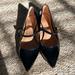 J. Crew Shoes | Jcrew Julia Pointy Toe Mary Jane Flat Black Size 7 1/2 Aa528 New In Box | Color: Black | Size: 7.5