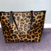 Coach Bags | Coach City Tote With Leopard Print And Signature Canvas Interior Worn Once!!! | Color: Black/Orange | Size: Os