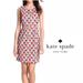 Kate Spade Dresses | Classic Kate Spade Silk Dress Abbey Geometric Print Size 12 Sleeveless Sheath | Color: Pink/Red | Size: 12