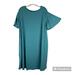 Lularoe Dresses | Lularoe Blue Green Roselyn Smocked Flutter Sleeve Dress Keyhole Pockets 2x | Color: Blue/Green | Size: 2x