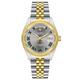 CADISEN Men’s Automatic Mechanical Watch Casual Watches for Men Waterproof Sapphire Week Calendar, 8228 Gold Gray