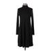 Apt. 9 Casual Dress - Sweater Dress: Black Marled Dresses - Women's Size Small