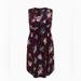 Torrid Dresses | Burgundy Purple Floral Challis Zip Front Drawstring Shirt Dress | Color: Blue/Purple | Size: 2x