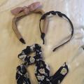 Anthropologie Accessories | New 3 Pc Hair Accessory Bundle | Color: Black/Pink | Size: Os