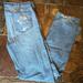 Carhartt Jeans | Carhartt Men's Size W36/L34 Light Wash Distressed Denim Rugged Jeans Relaxed Fit | Color: Blue | Size: 36
