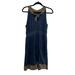 Anthropologie Dresses | Anthropologie Deletta Windsor Blue Cottagecore Tie Neck Halter Dress Size Medium | Color: Blue | Size: M