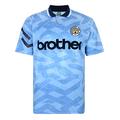 Score Draw Manchester City 1992 Retro Football Shirt Sky XS Polyester