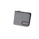 YYUFTTG Cartera de Hombre Canvas Wallet Men Short Men's Wallet Zipper Business Card Holder Wallet Case Premium Coin Purse Card Holder (Color : Light Gray)