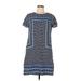 Vineyard Vines Casual Dress - Shift: Blue Paisley Dresses - New - Women's Size 10