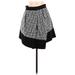 Banana Republic Casual Mini Skirt Mini: Gray Print Bottoms - Women's Size 6 Petite