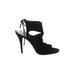 Aquazzura Heels: Black Solid Shoes - Women's Size 40 - Open Toe