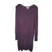 Athleta Dresses | Athleta Womens Crossover Sweatshirt Dress Cut Out Back Size Med 904925 Purple | Color: Purple | Size: M