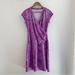 Athleta Dresses | Athleta Paisley Nectar Faux Wrap Dress, Sz Sp | Color: Purple | Size: Sp