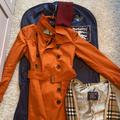 Burberry Jackets & Coats | Liquidate Now Authentic Burberry Brit Trench Coat | Color: Orange | Size: 6