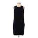 Sam Edelman Casual Dress - Sheath Crew Neck Sleeveless: Black Print Dresses - Women's Size Medium