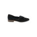 Seychelles Flats: Slip On Chunky Heel Work Black Solid Shoes - Women's Size 7 1/2 - Almond Toe