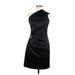 Eliza J Casual Dress - Mini Open Neckline Sleeveless: Black Print Dresses - Women's Size 6