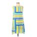 Alice & Trixie Casual Dress - Shift Crew Neck Sleeveless: Yellow Stripes Dresses - Women's Size Small