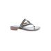 Bernardo Sandals: Silver Shoes - Women's Size 7 1/2