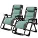 DoCred Zero Gravity Chair Lawn Lounger Chair with Pillow, Set of 2