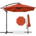 10ft Offset Hanging Market Patio Umbrella w/Easy Tilt Adjustment