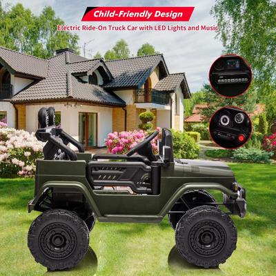 12V Battery Powered Electric Car，Licensed Toyota 12V Ride-On Truck for Kids with Remote Control