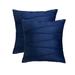 Ebern Designs Throw Velvet Cross Lines Square Cushion Covers Velvet in Blue | 18 H x 18 W x 1 D in | Wayfair 2584C2DC563E4C53867E8A9F7971D451