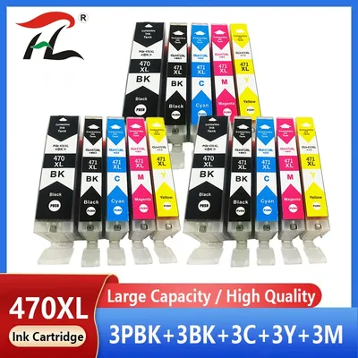 15X For Canon 470 471 PGI470 CLI471 PGI 470 CLI 471 Compatible Ink Cartridge for Canon PIXMA MG5740 MG6840 TS5040 TS6040 Printer