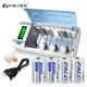 PALO 1.2V D Size NIMH Battery 8000mAh Type D LR20 R20 Rechargeable Batteries +LCD Smart Charger for