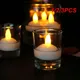 1/2/3PCS 6psc Flameless Floating Candle Waterproof Flickering Tealights Warm Led Candles For Pool