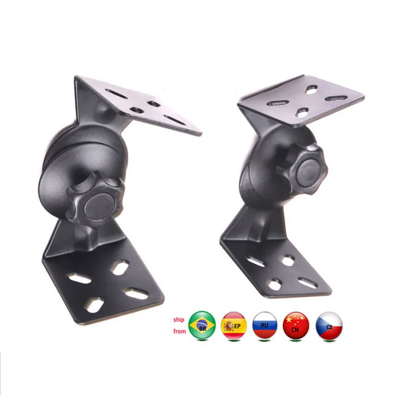 (1PAIR) SW-17 strong universal surround speaker wall mount bracket loudspeaker wall mounted holder tilt rotate 15kg 33lbs