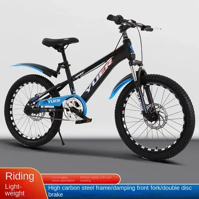 WOLFACE 7-16 Years Mountain Bike 18 Inch/20 Inch/22 Inch High Carbon Steel Frame Disc Brake Bicycle