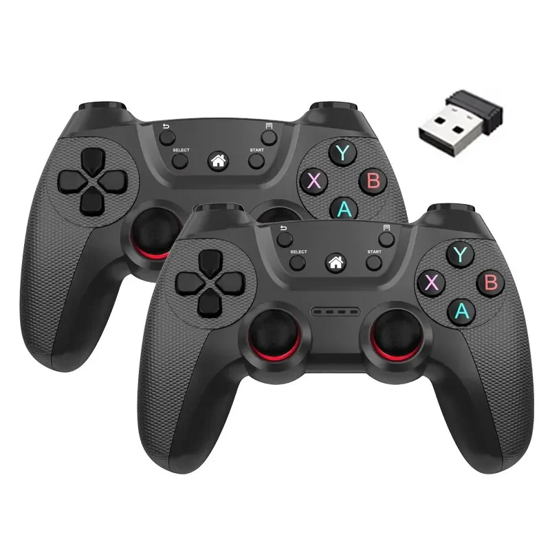 Neuer kabelloser Doppel-Game controller für Linux/Android-Handy für Game Box Game Stick PC Smart TV Box 2,4g Gamepad Joystick Image