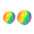 Boule colorée extensible anti-stress jouet à presser TPR jouet Squishy arc-en-ciel pour enfants