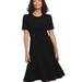 London Times Quill Dress - Black - 16