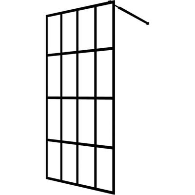 Duschwand für Walk-in Dusche Mattes Sicherheitsglas 100x195 cm Vidaxl Image