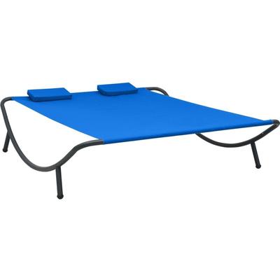 Sonnenliege Stoff Blau vidaXL Image