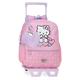 Hello Kitty Hearts & Dots Schulrucksack mit Trolley, Rosa, 23 x 28 x 10 cm, Polyester, 6,44 l, Rosa, Schulrucksack mit Trolley