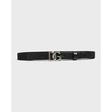 Kid's Dg Buckle Calfskin Belt