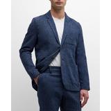 Idris Single-breasted Twill Blazer