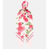 Floral Silk Twill Scarf