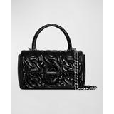 Chain Quilted Leather Top-Handle Bag