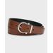 Reversible Leather Gancio-buckle Belt