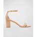 Nudistcurve Leather Ankle-strap Sandals