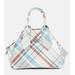 Yasmine Small Checked Leather Tote Bag