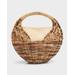 Seashell Rattan Top-handle Bag